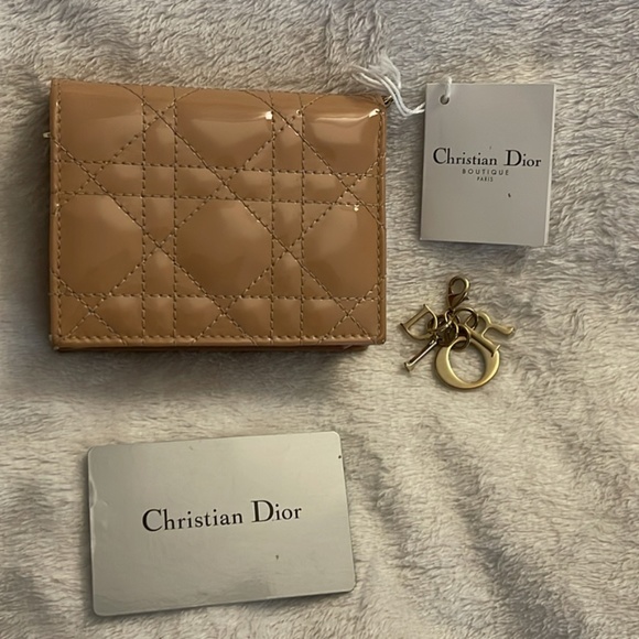 LADY DIOR MINI WALLET - Picture 1 of 9